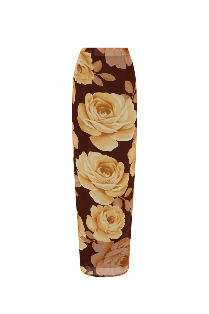 ROSEMARY MAXI SKIRT - MAPLE FLORAL