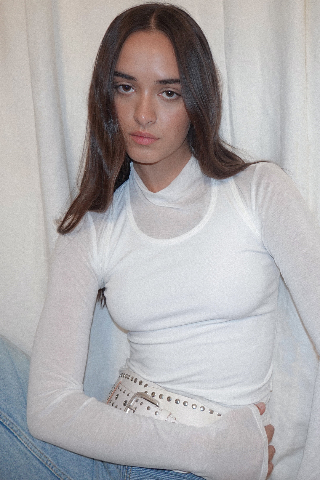 JOANNA JERSEY TOP WHITE