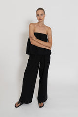 CAPRI PANTS - BLACK TATAMI