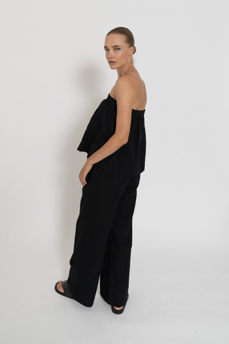 CAPRI PANTS - BLACK TATAMI