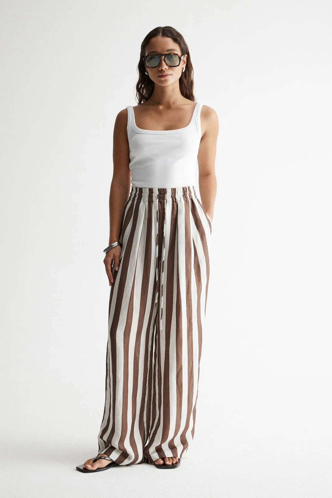 Lumi Pant -  Chocolate Stripe