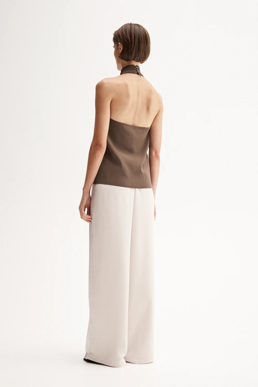 GISELE KNIT TOP - CHOCOLATE