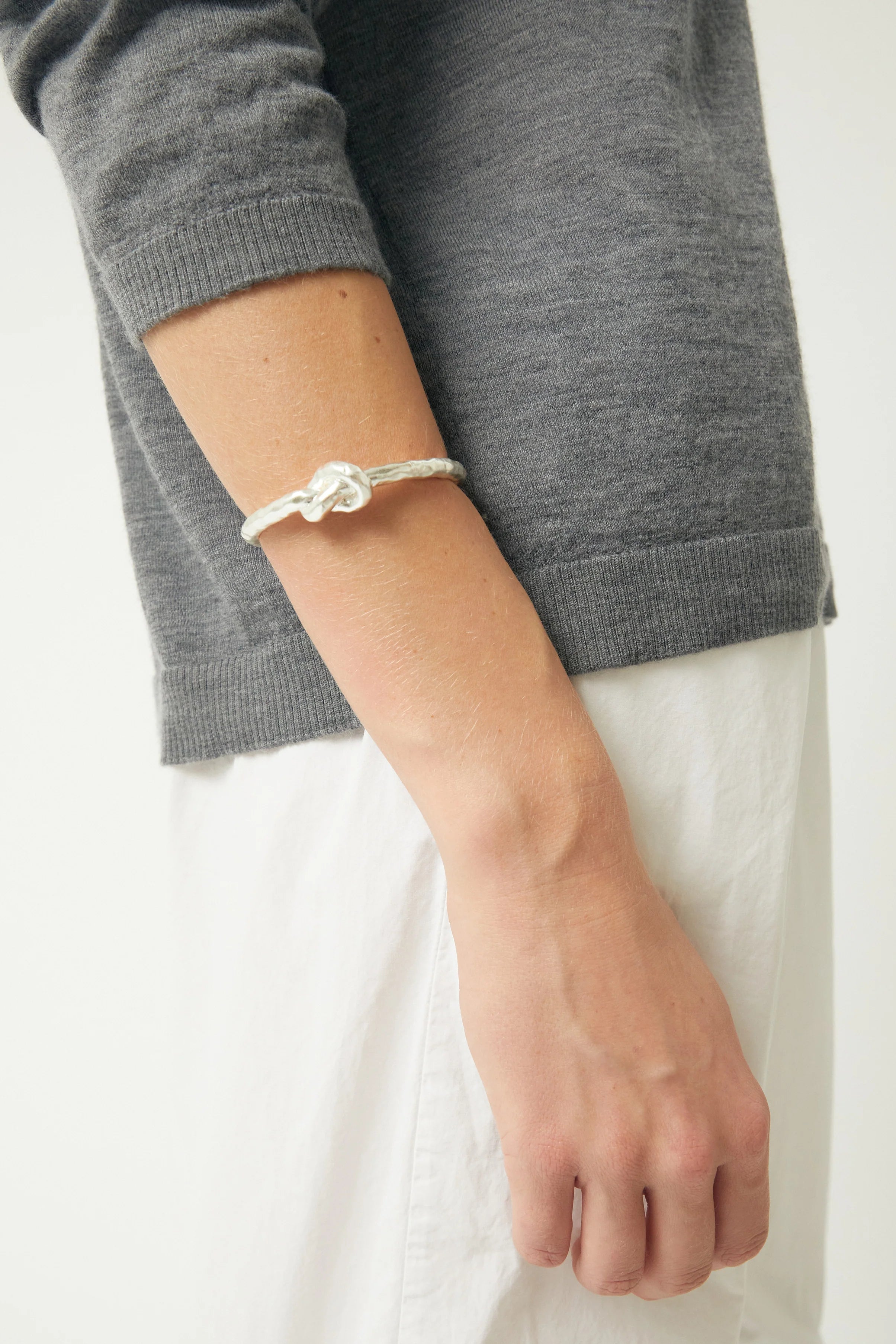 Knotted Bracelet - silver