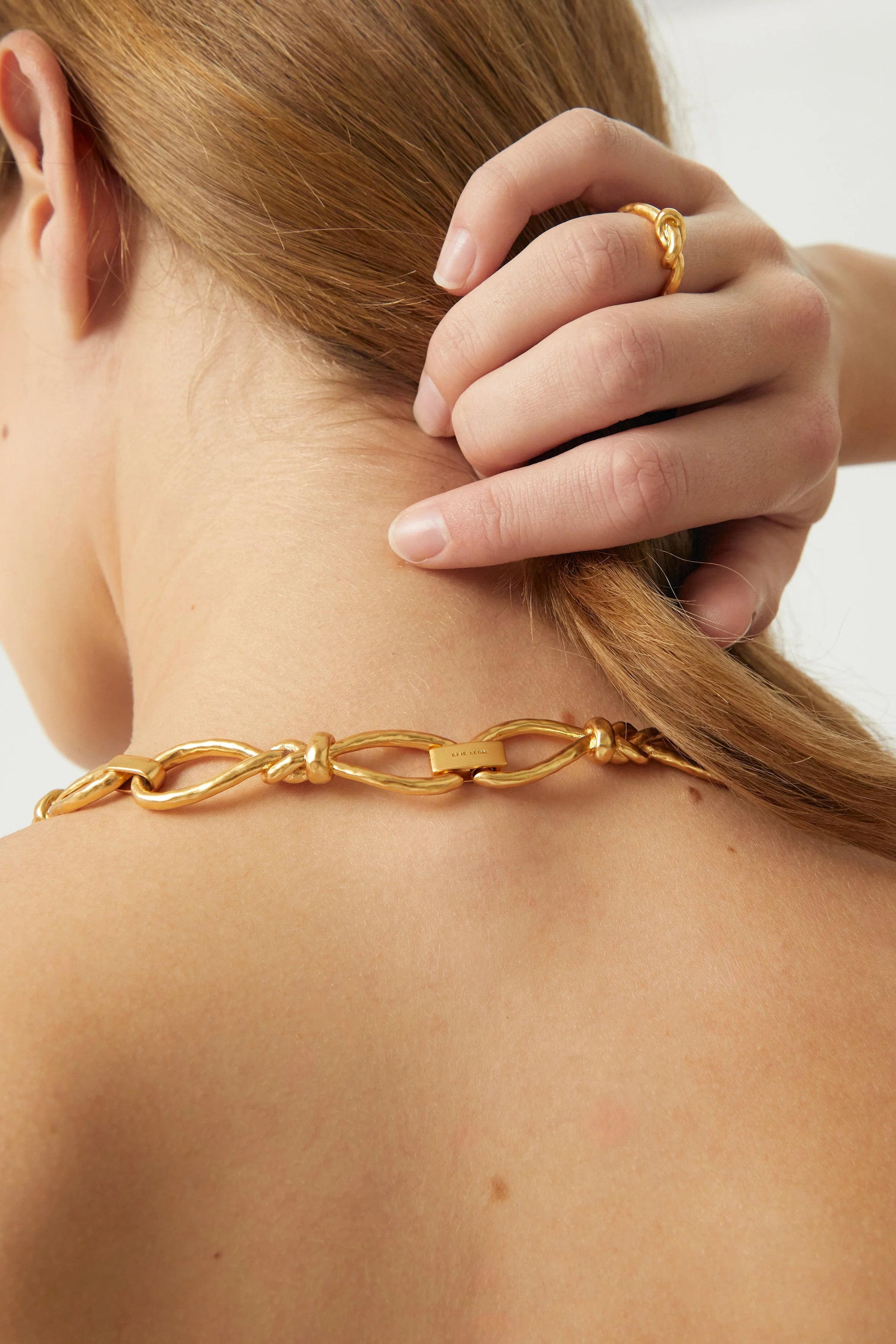 Knotted Choker - gold