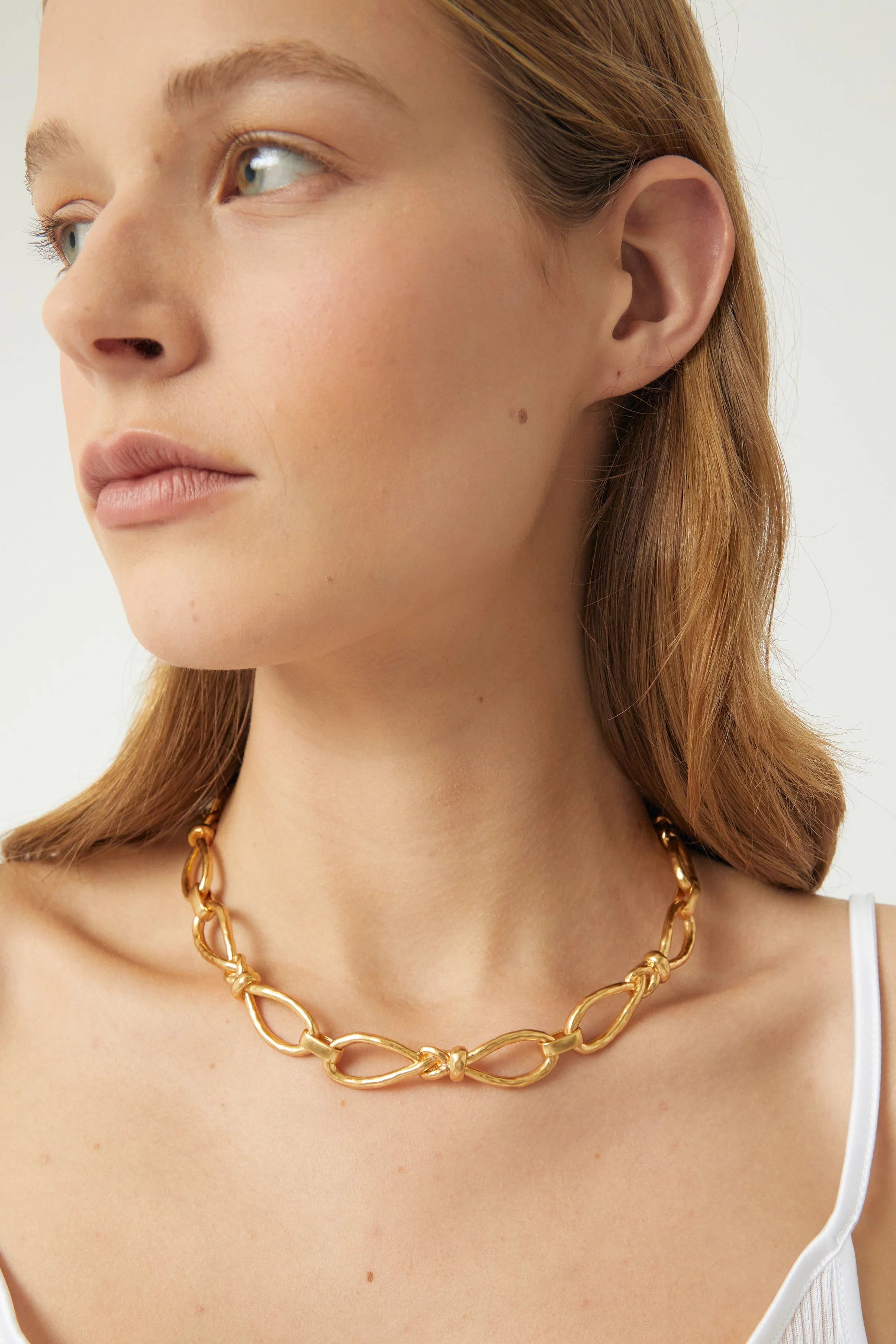 Knotted Choker - gold