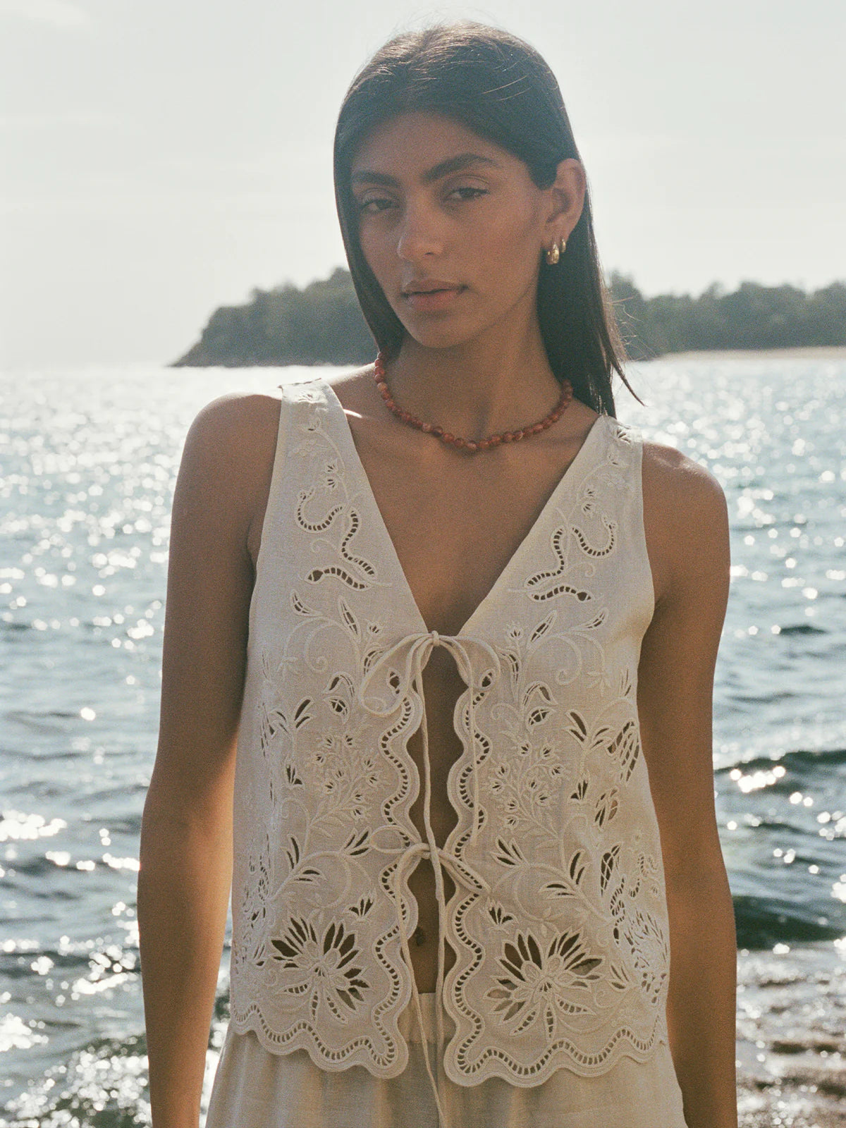 Kaia Top - Serpentine Broderie