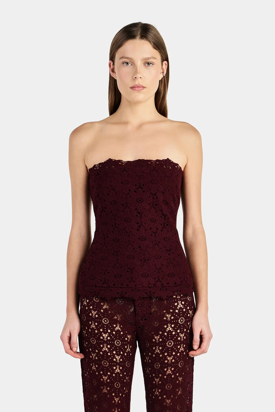 LOCO LACE BUSTIER WINE