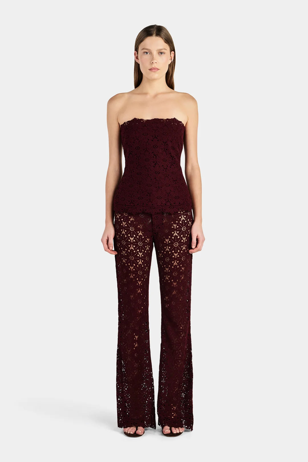 LOCO LACE BUSTIER WINE