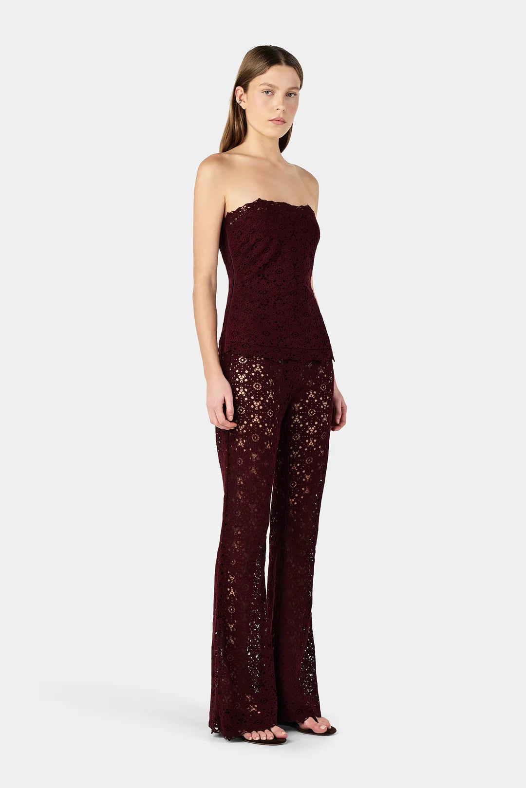 LOCO LACE BUSTIER WINE