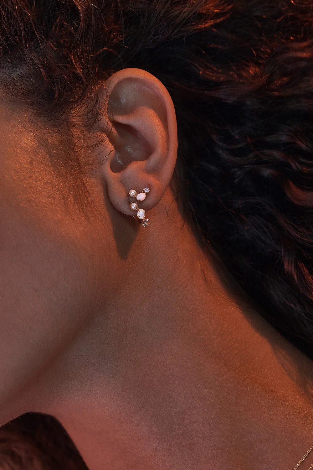 18k Gold Vermeil Cosmic Bloom Stud Earrings