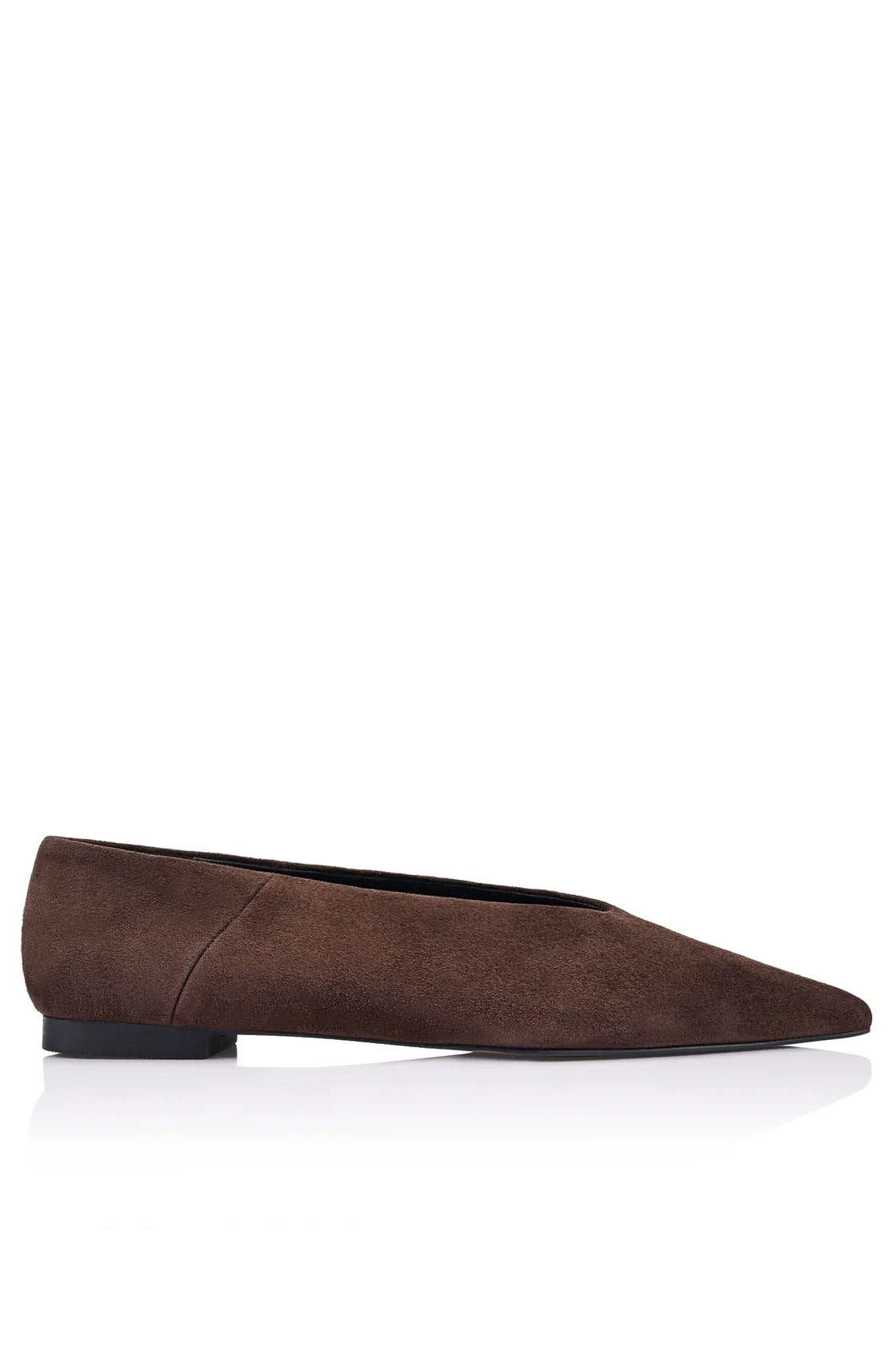 Piper Flat Espresso Suede Leather