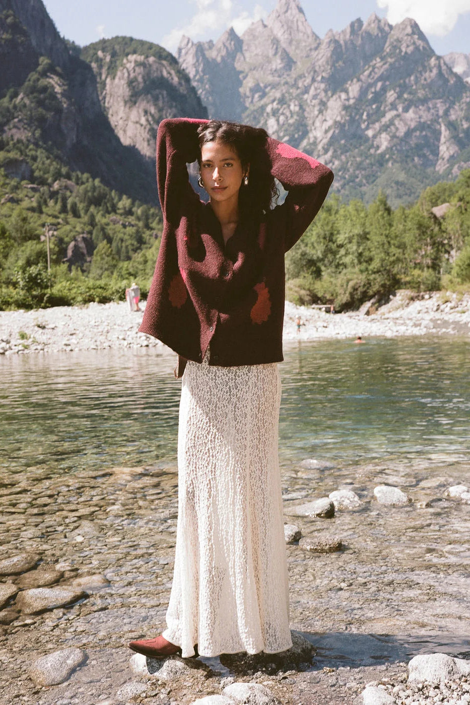 Tarot Lace Mother Maxi Skirt