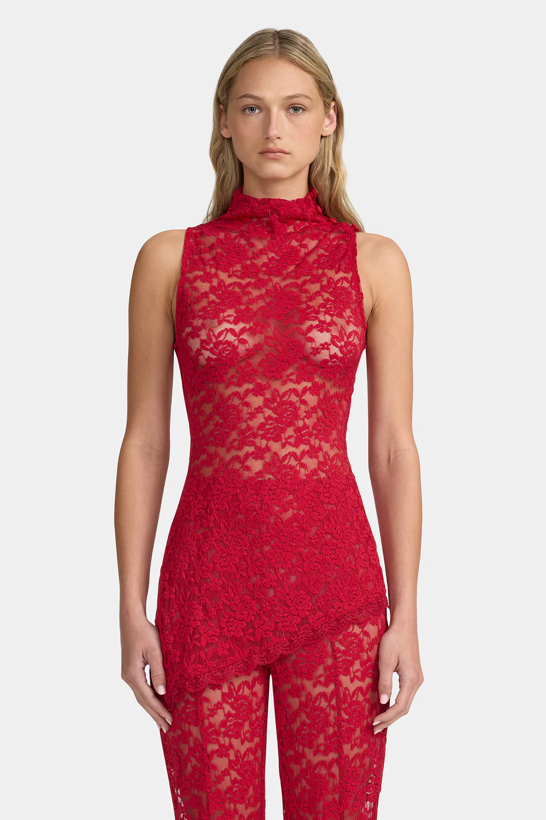 May Lace Halter - Rouje