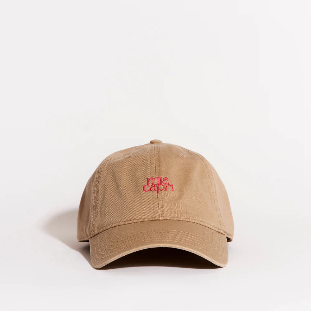EMBROIDERED CAP - BEIGE