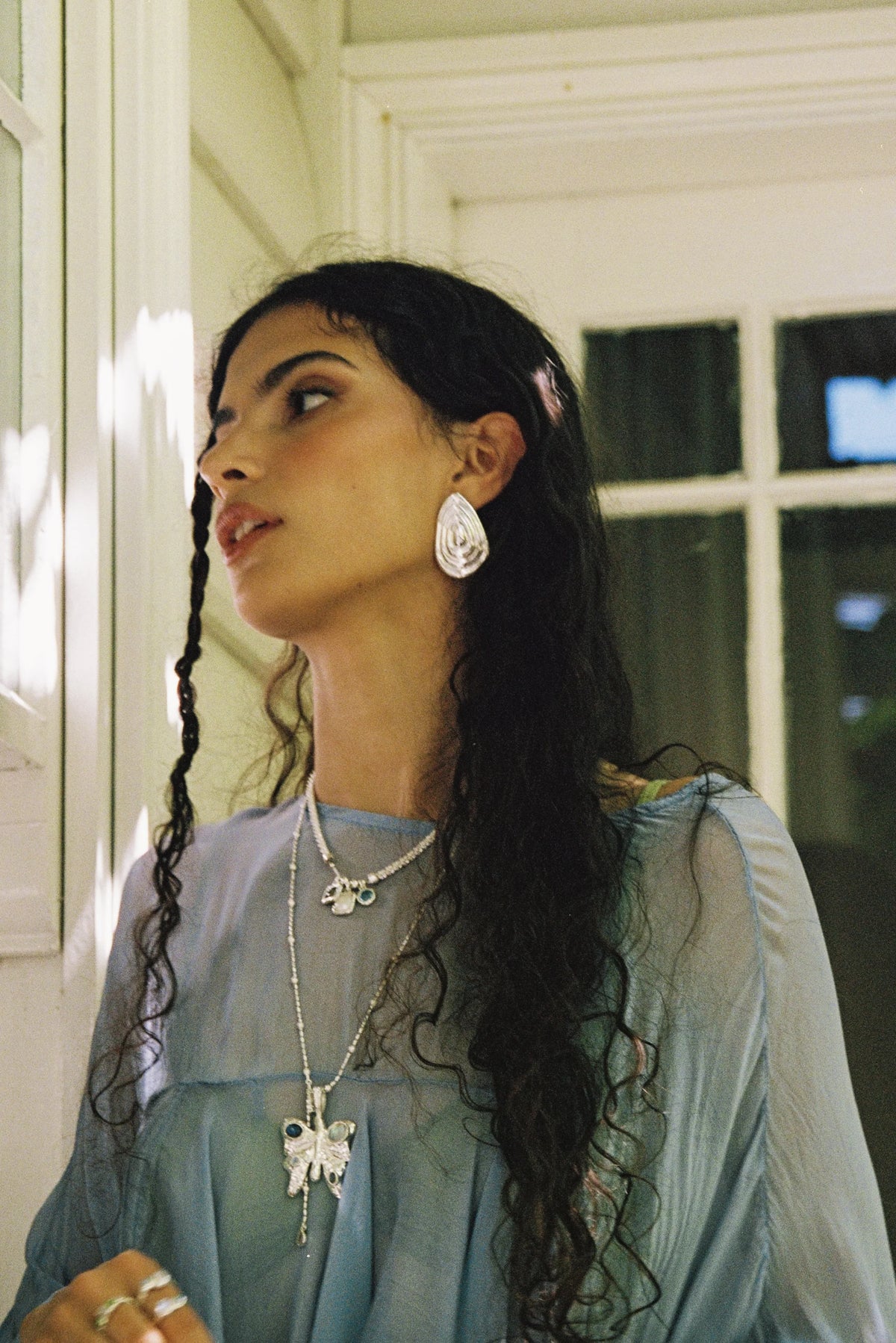 Salma Earrings - Silver