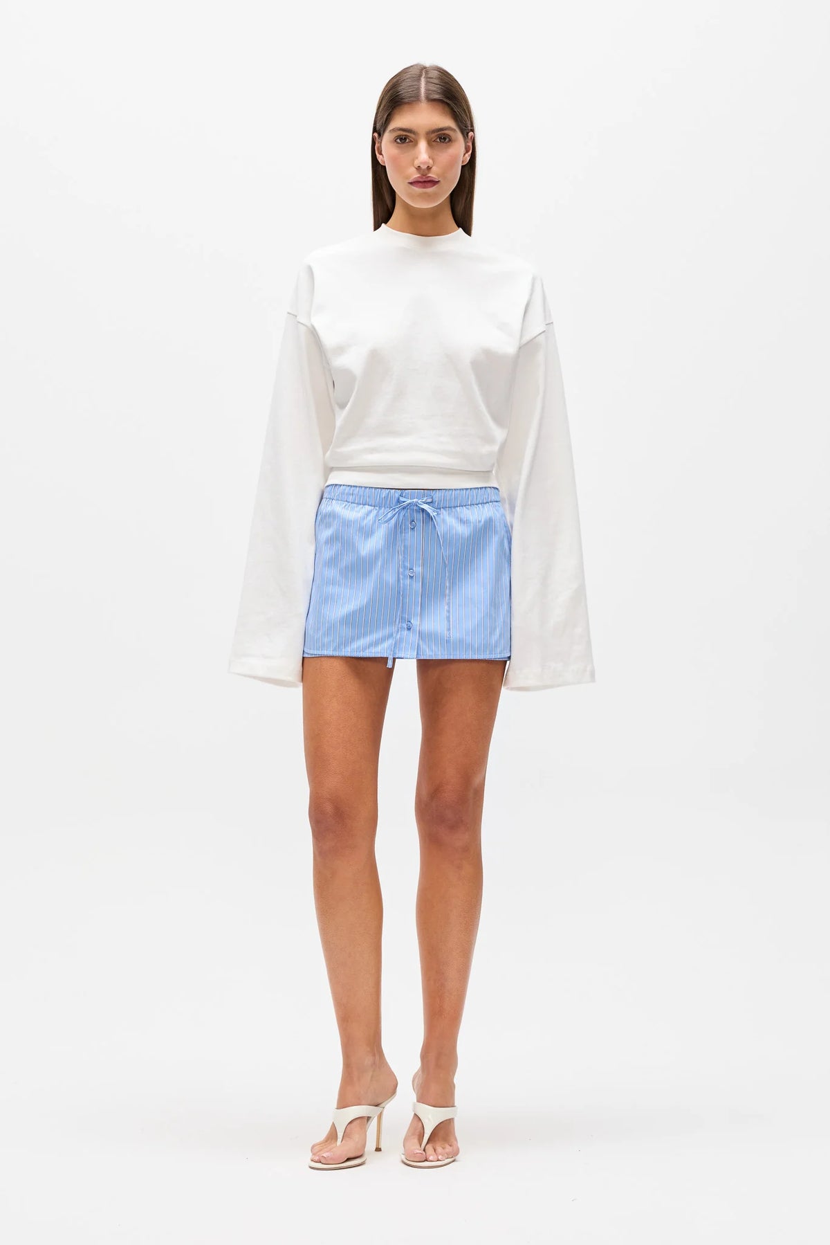Margaux skort - blue stripe