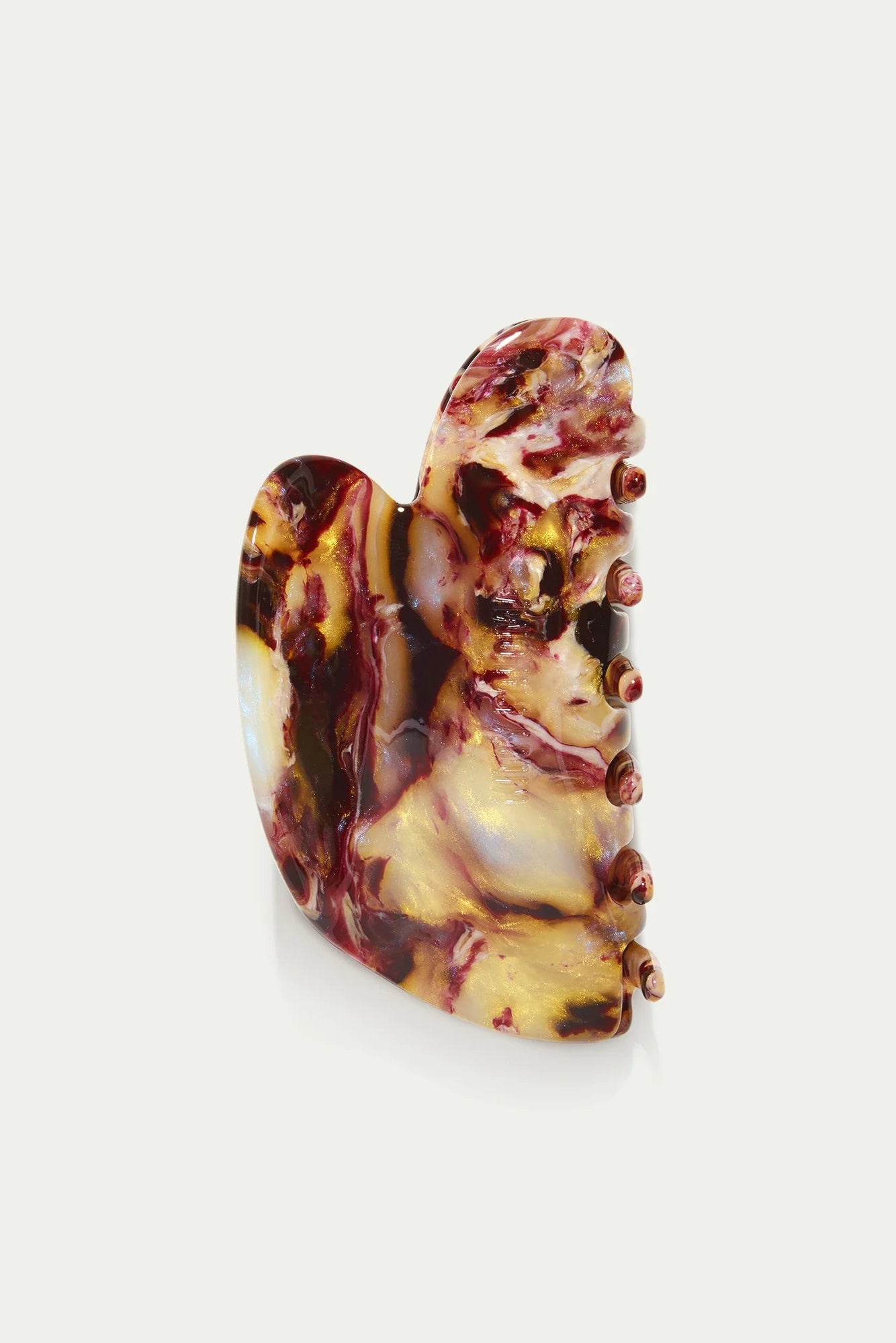 Medium Sculptural Claw - Bordeaux