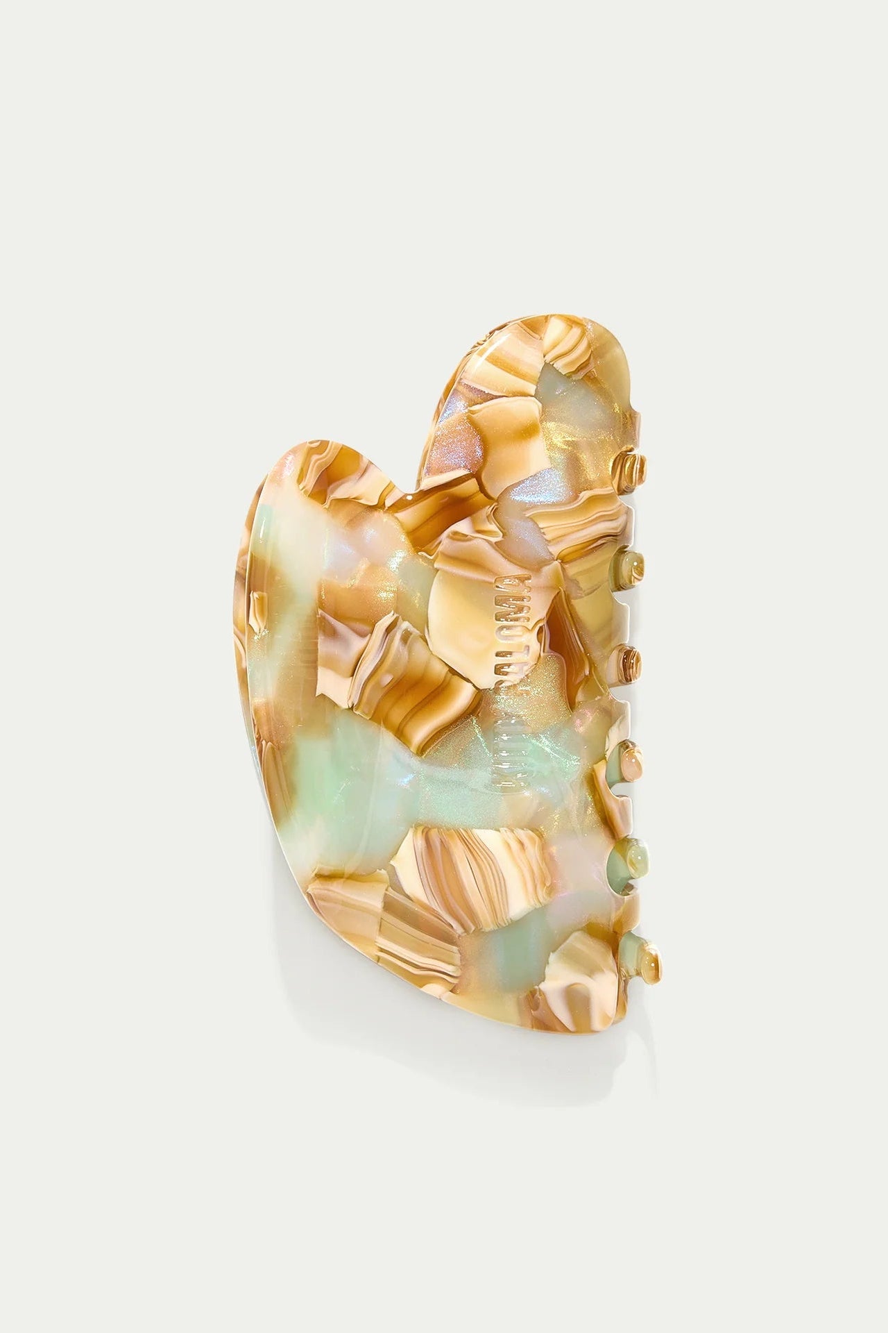Medium Sculptural Honeydew - Hair Claw