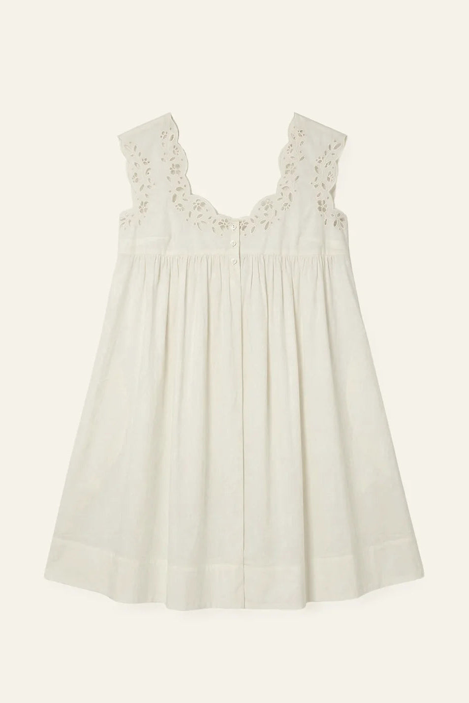 Memoir Sleeveless Mini Dress - Gardenia