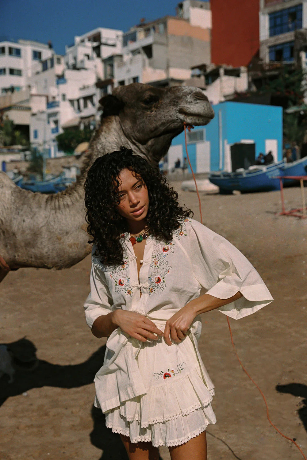 REKA EMBROIDRED FAE FRILL SKORT