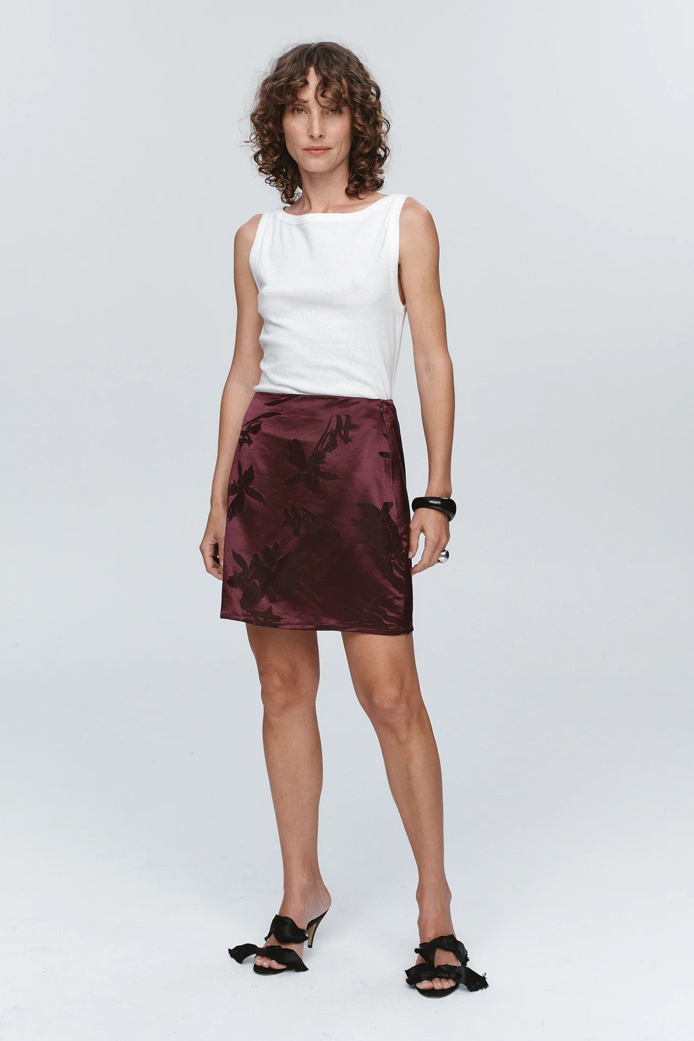 PALMER SKIRT - POMEGRANATE