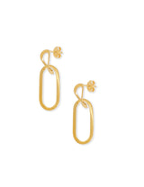 PAPER CLIP EARRING - GOLD