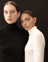 PAPER CLIP EARRING - SILVER