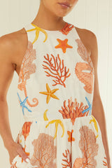 MERIDIAN DRESS - CORAL
