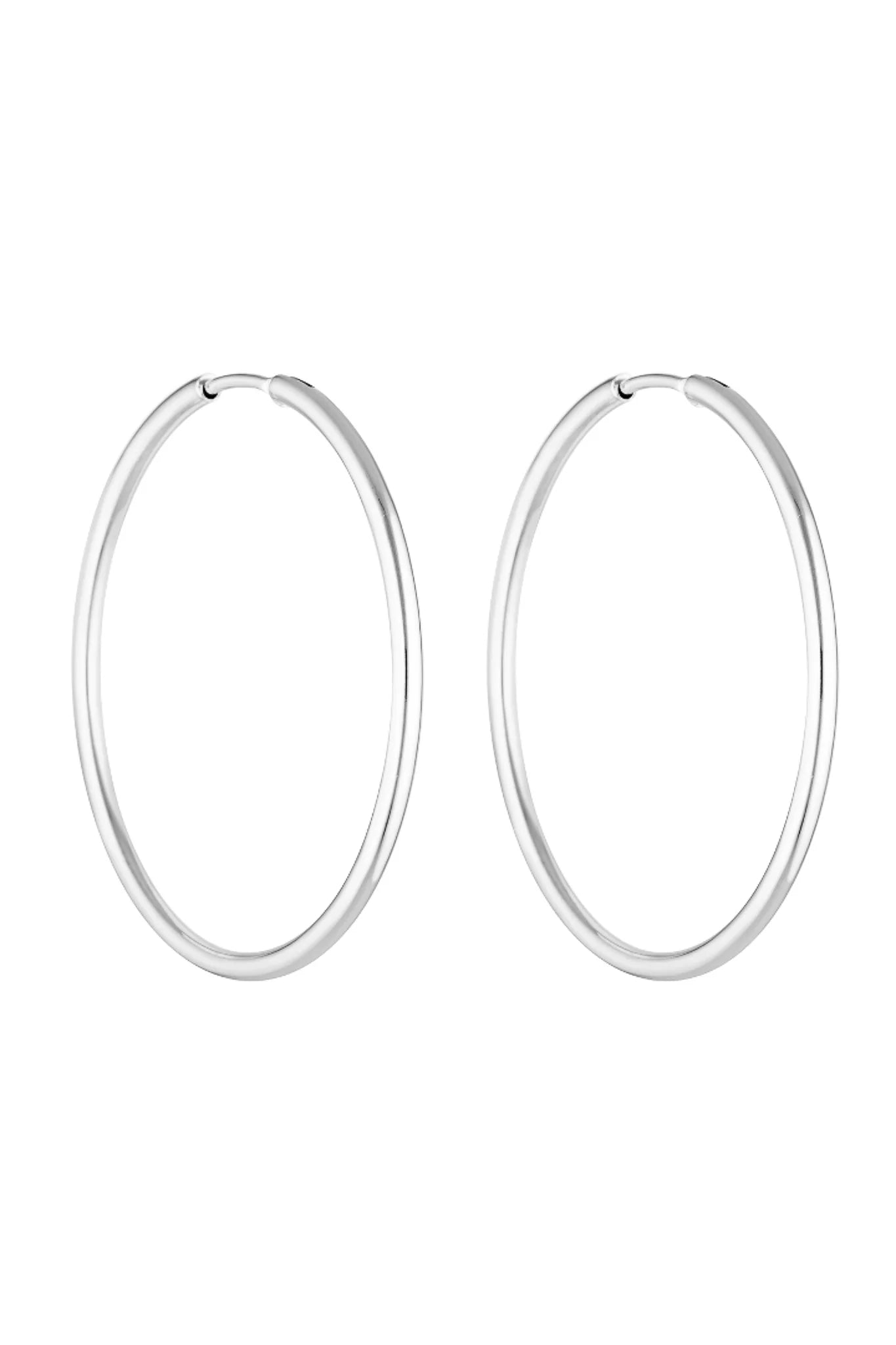 90's Hoops White Gold - 40mm