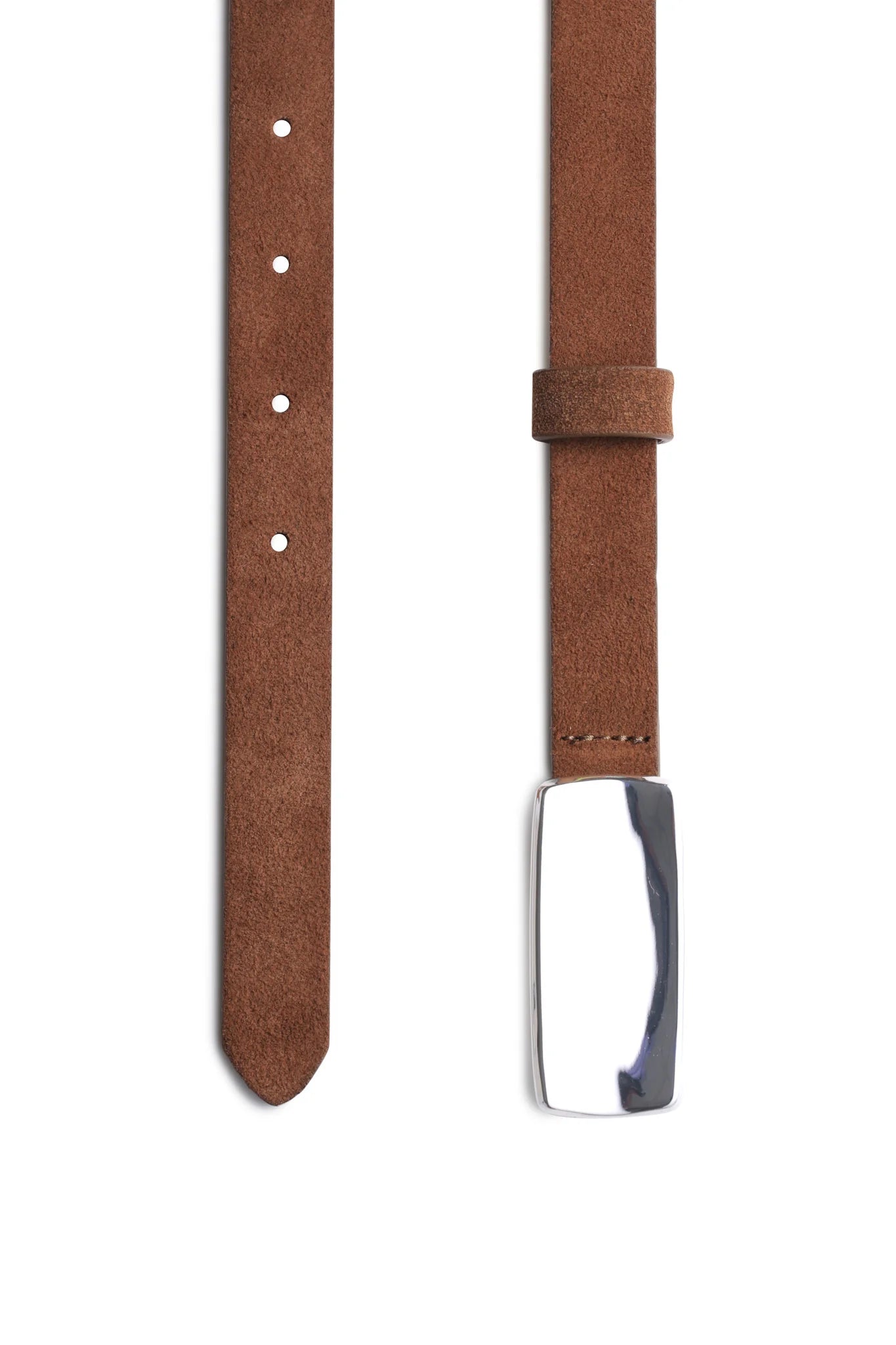 Plate Belt - Mocha Mousse/Silver
