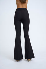 FRANCA FLARE SLICE PANT - BLACK