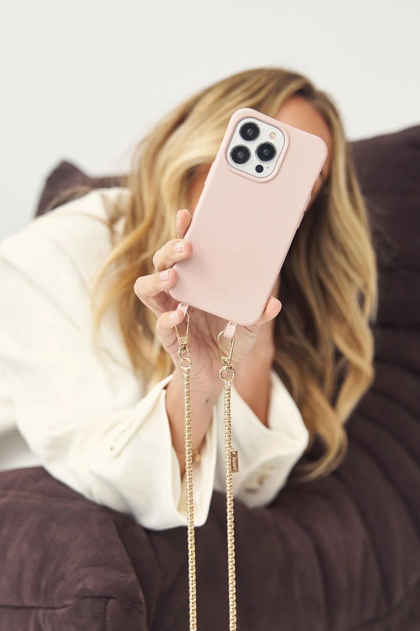 Dusty Pink Crossbody Phone Case