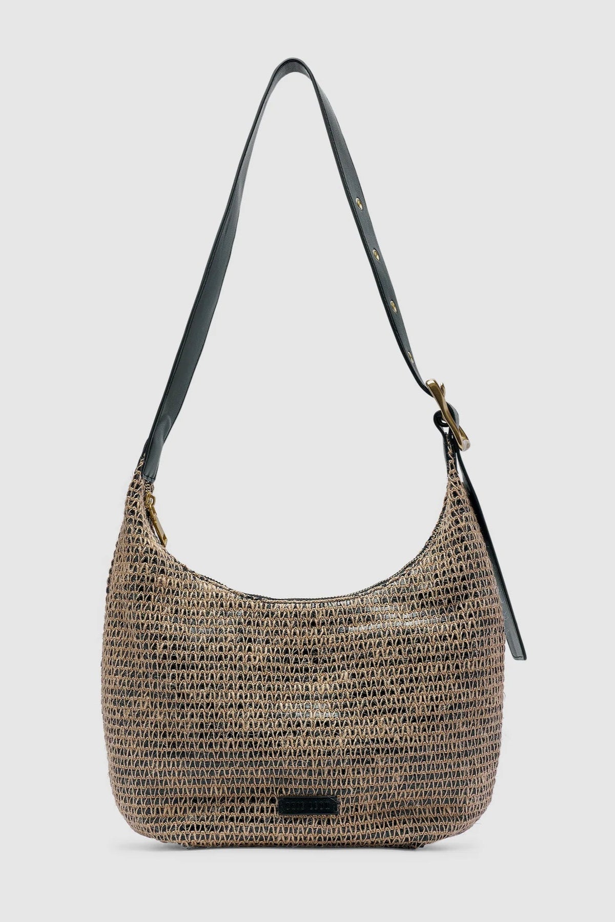 Everyday Large Croissant Bag - Raffia Stripe