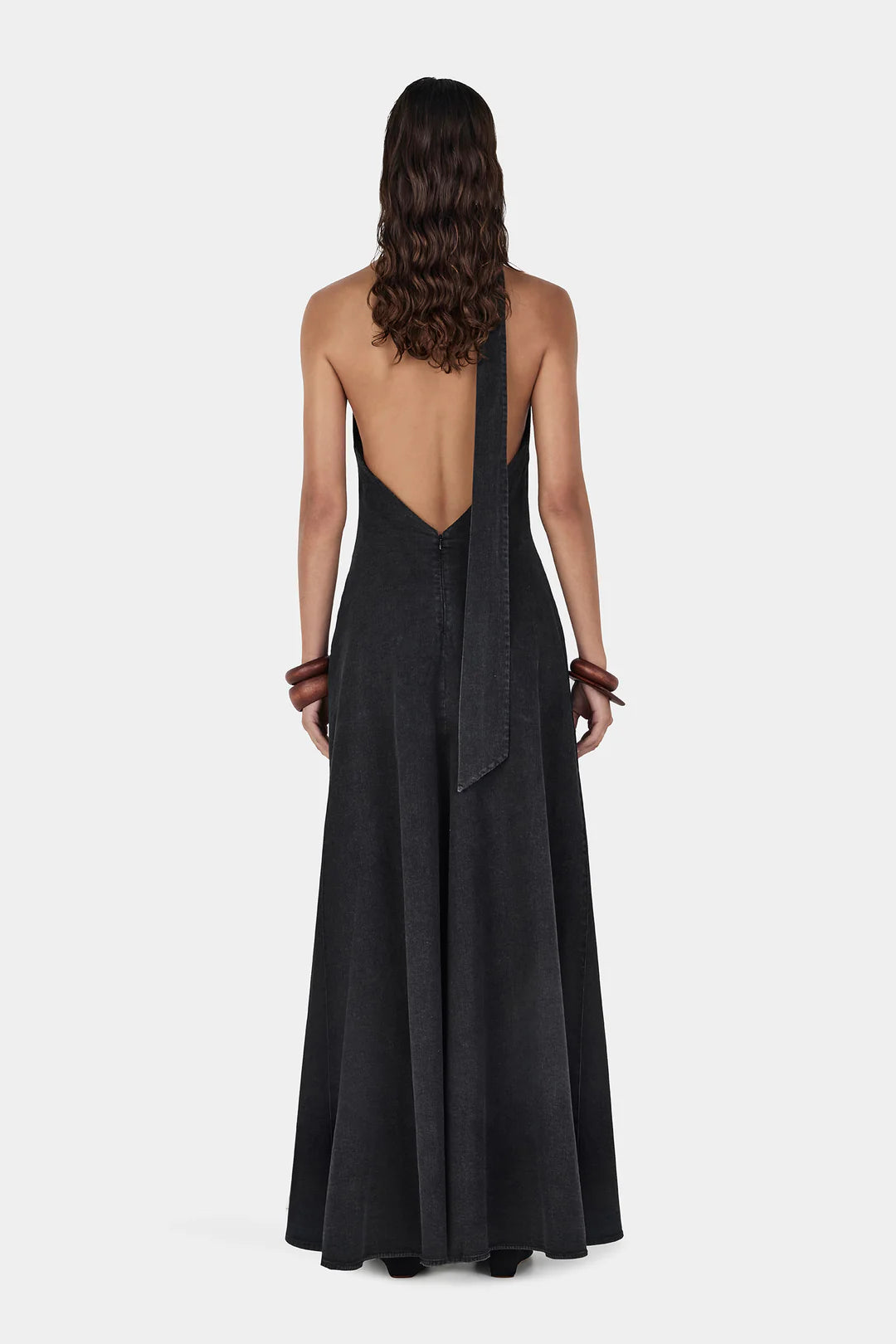 Rae Maxi Dress - Charcoal Chambray