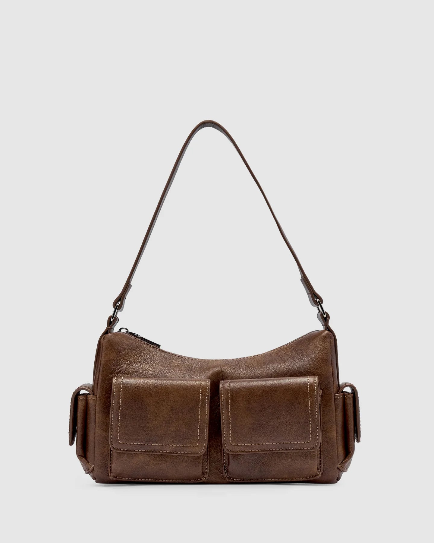 RAE POCKET BAG MINI  - CHOCOLATE WORN