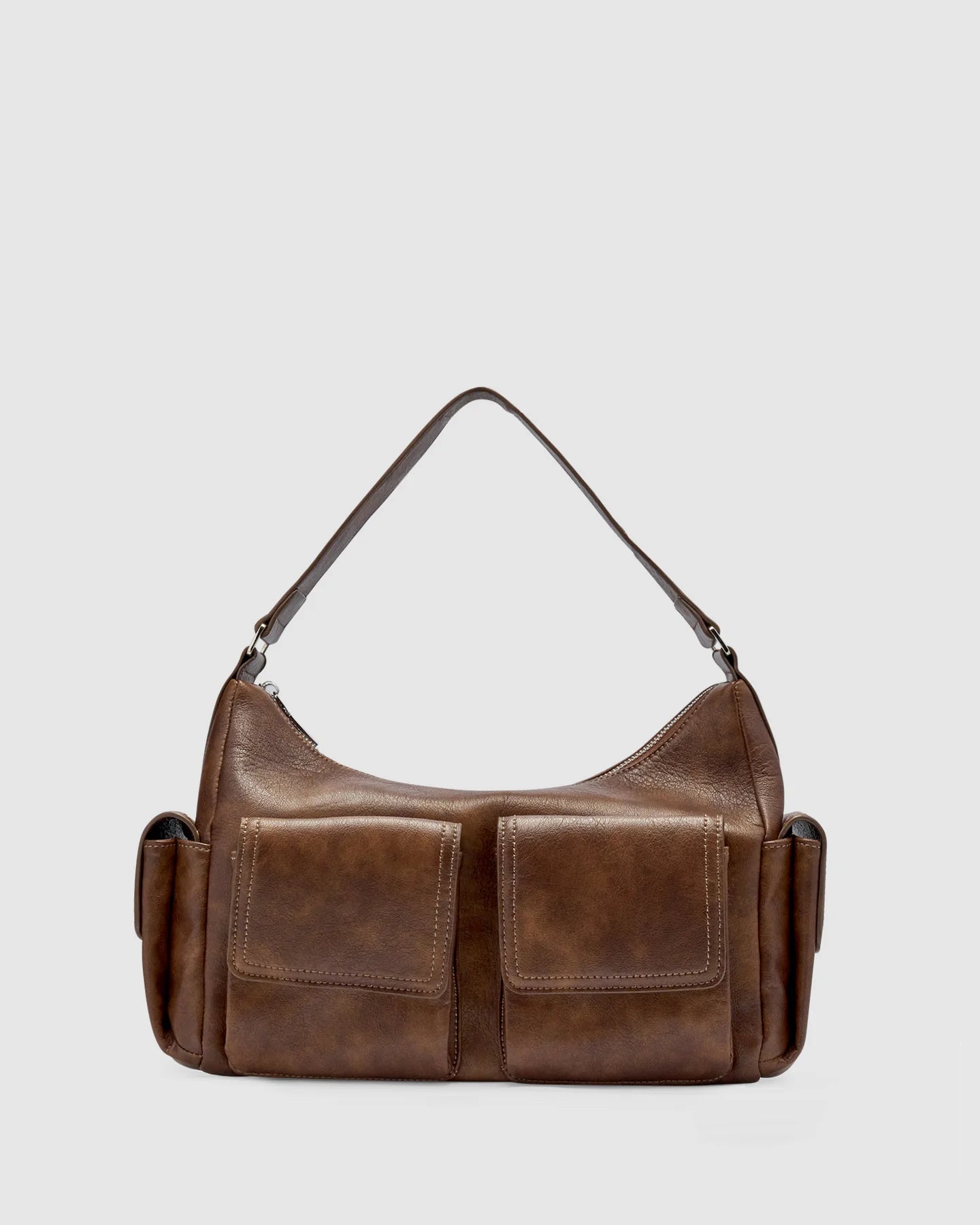 RAE POCKET BAG - CHOCOLATE WORN