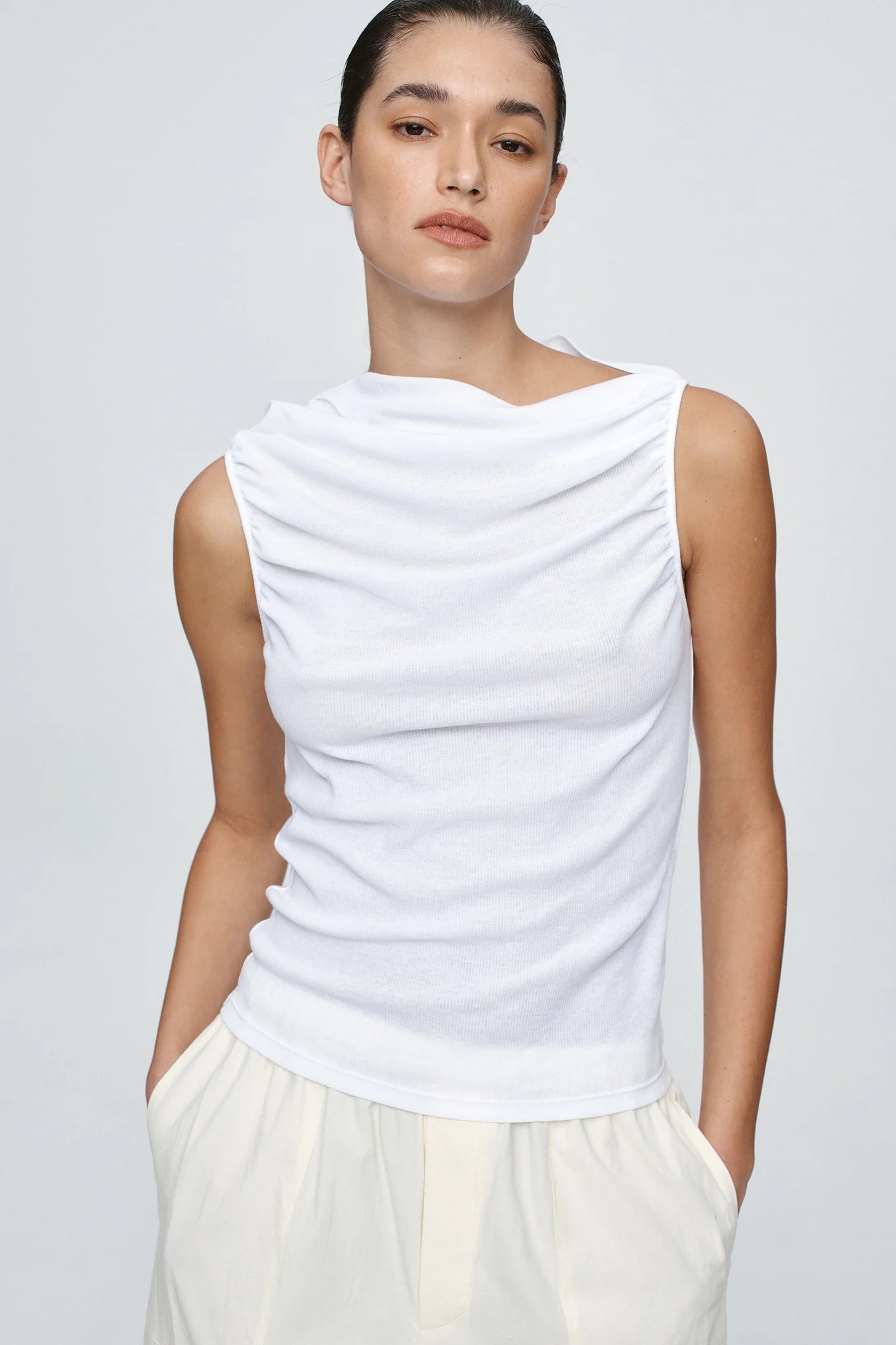 RISA SINGLET - BLANC