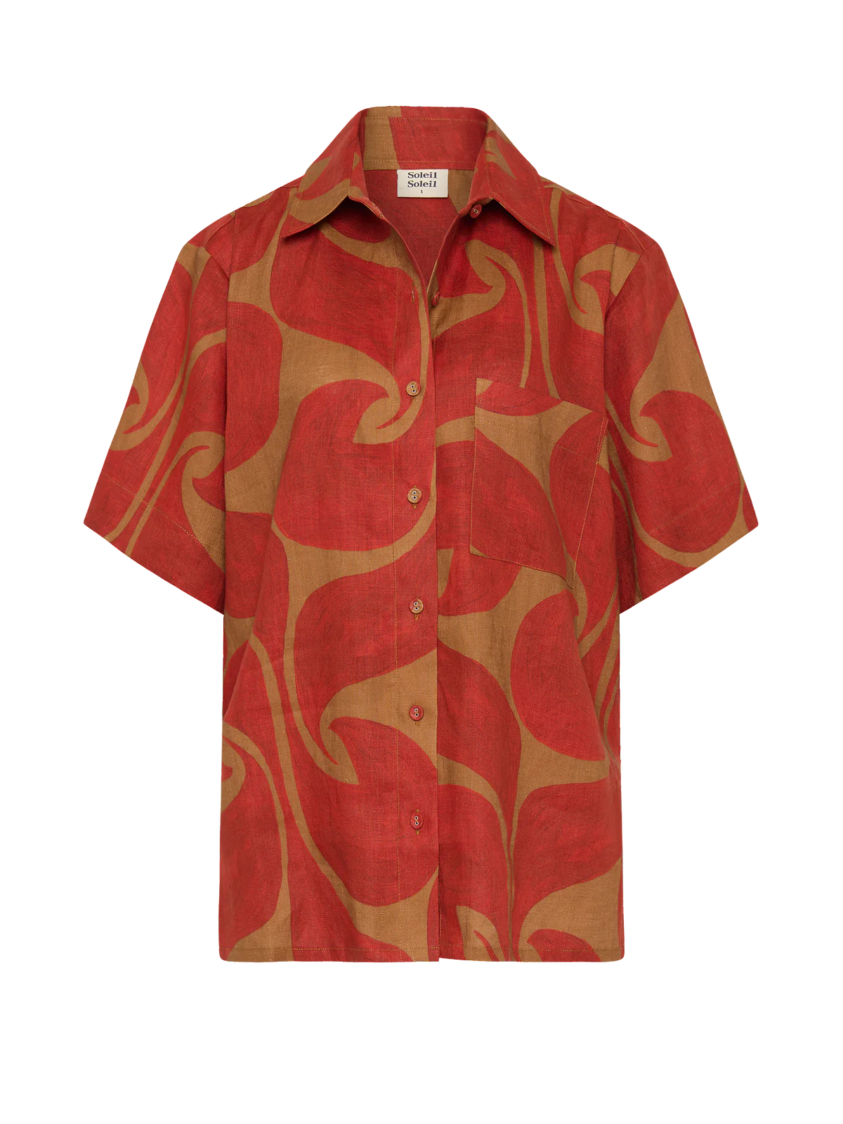 Darcy Shirt- WAVE SPICE