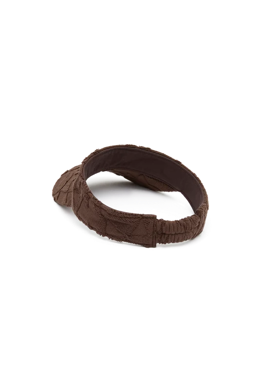 Towelling Visor | Solstice Truffle