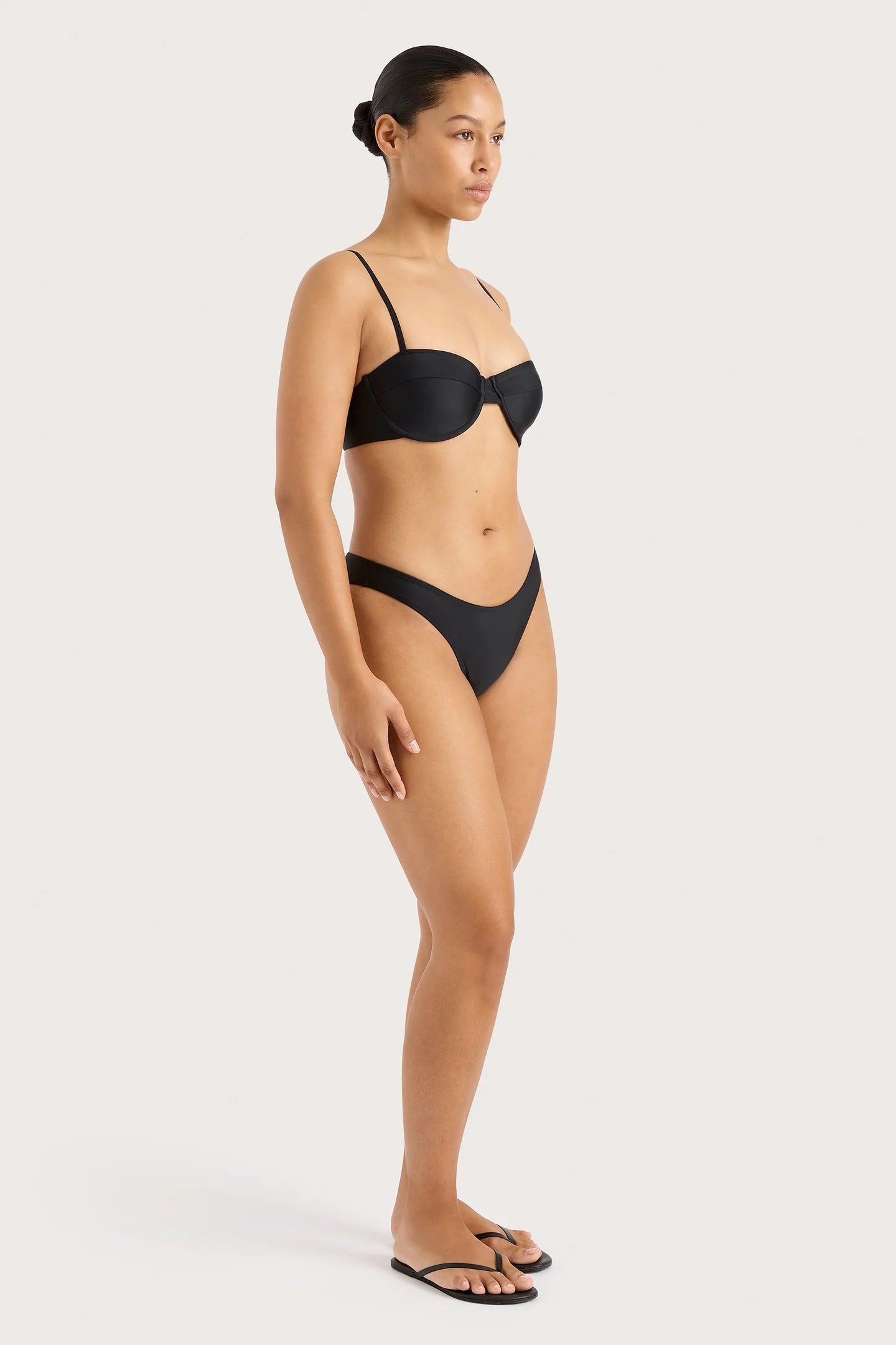 FARRAH BIKINI TOP - BLACK