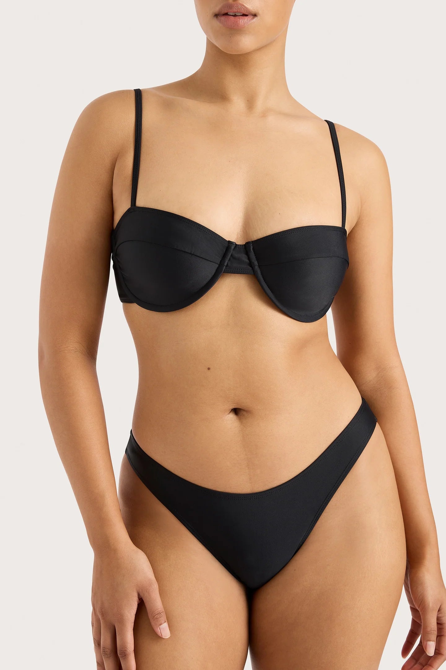 FARRAH BIKINI TOP - BLACK