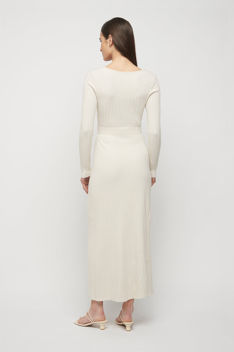 CECIL KNIT DRESS - BONE