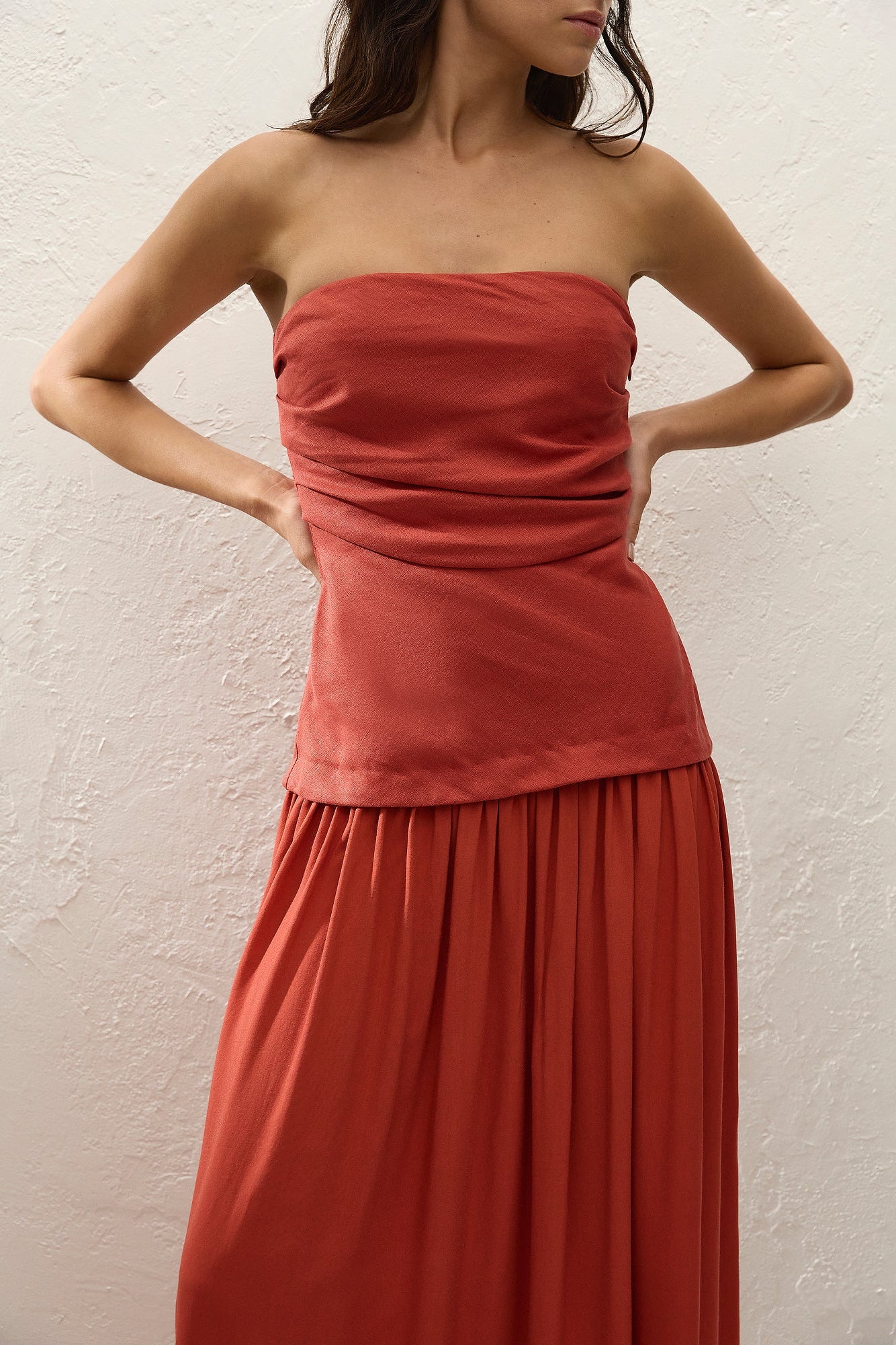 Hedy Maxi Dress - Dusty Tomato