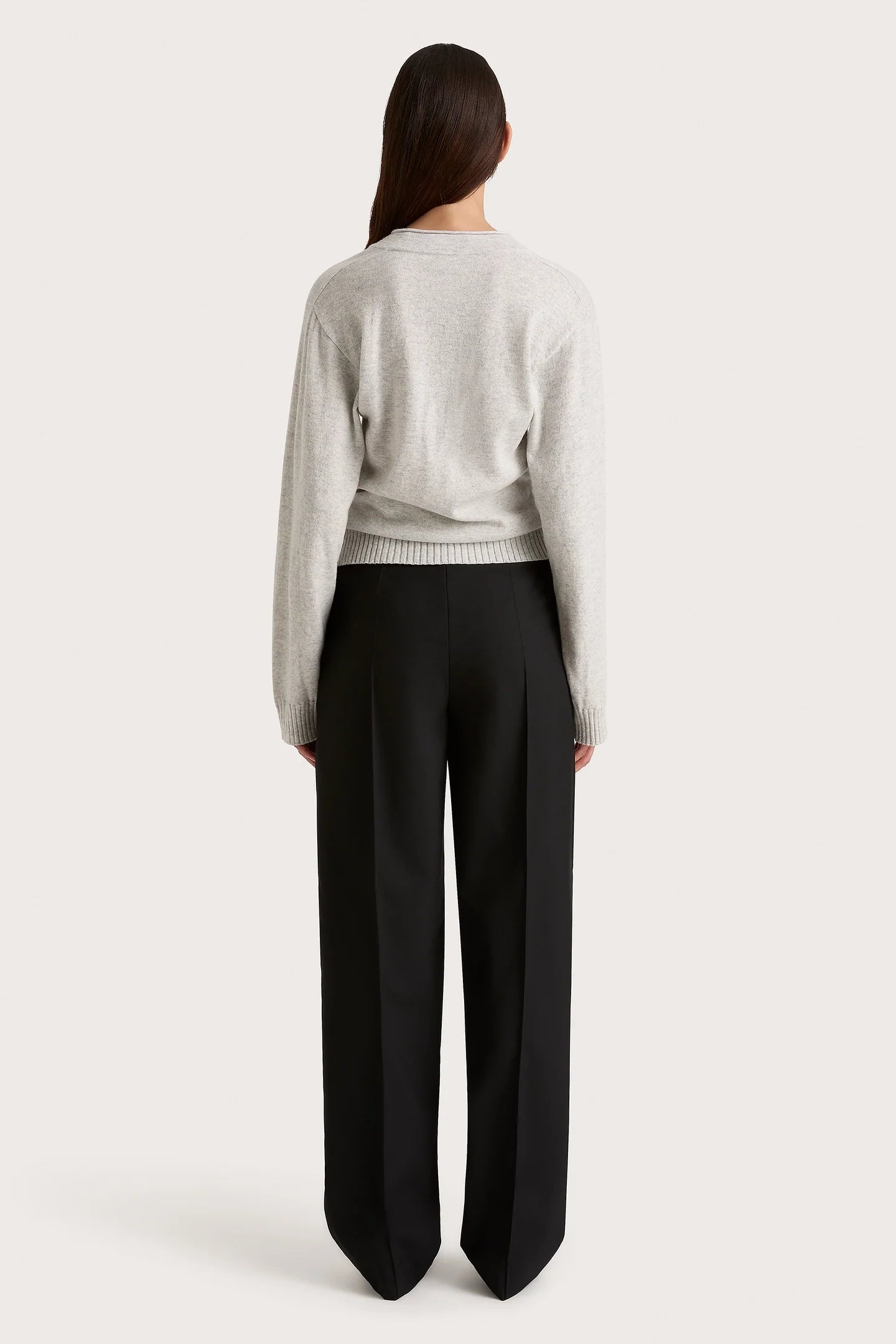 FREDERIKKE CASHMERE SWEATER - GREY MARLE