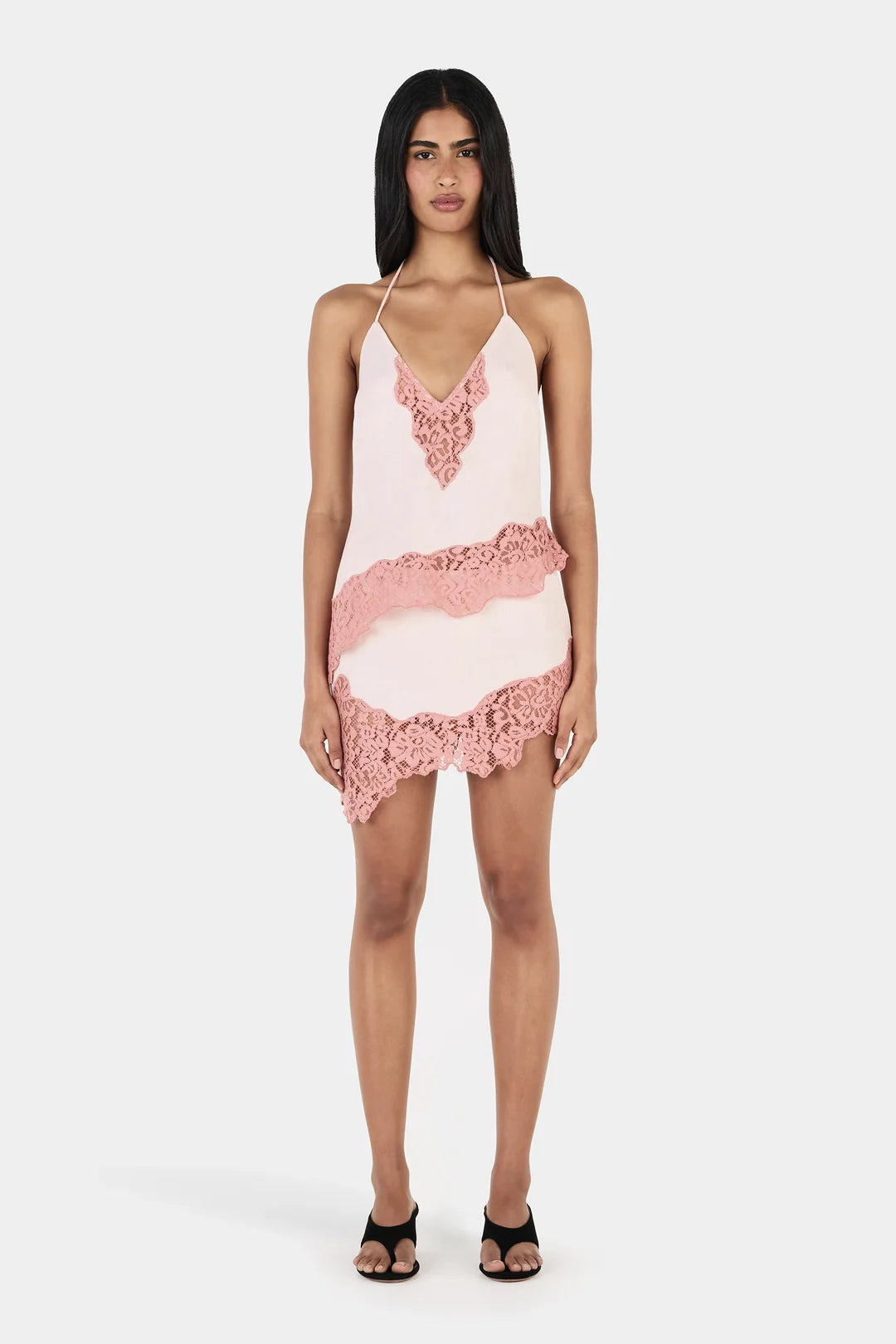 Nera Halter Top Pink Two Tone