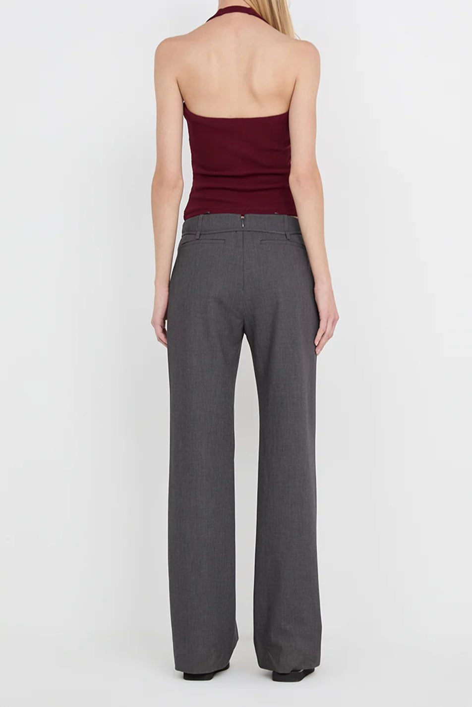 IONE HALTER TOP - PLUM