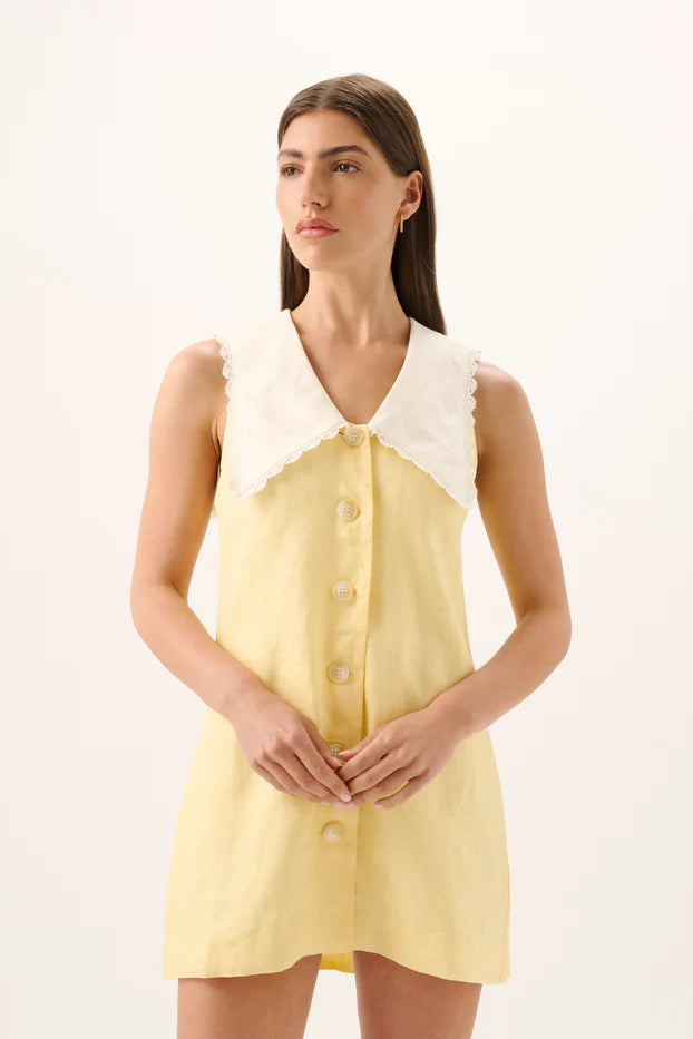 VALENTINA MINI DRESS - Limoncello