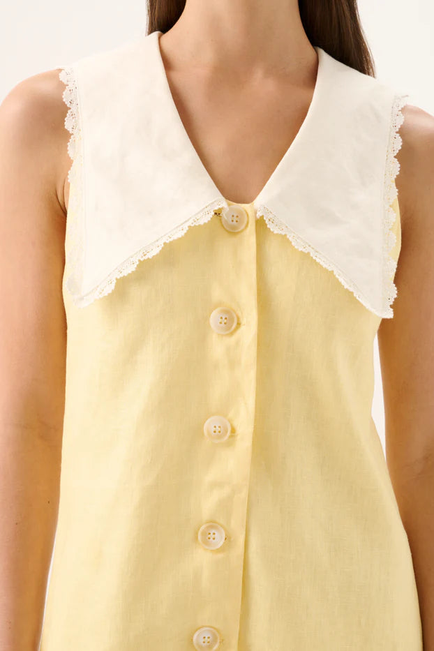 VALENTINA MINI DRESS - Limoncello