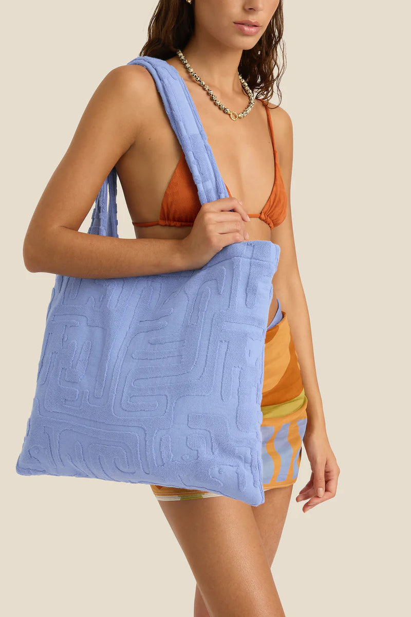 Towelling Tote - Kin Cornflower