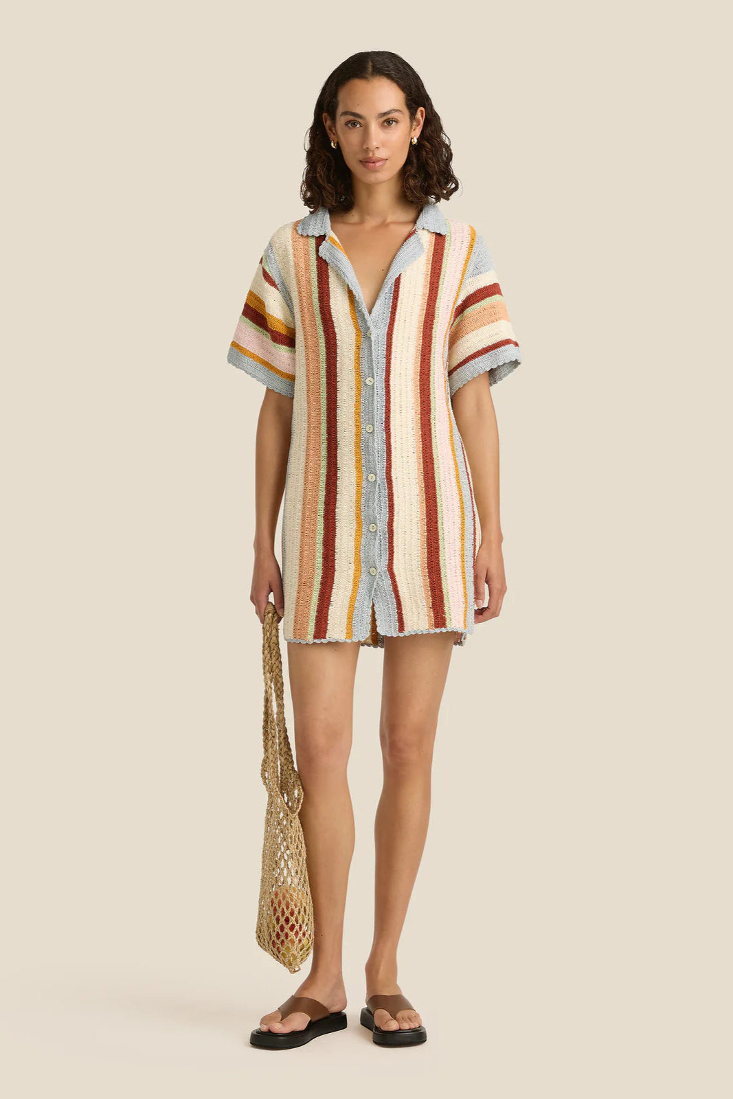 Jules Mini Dress - Iris Crochet